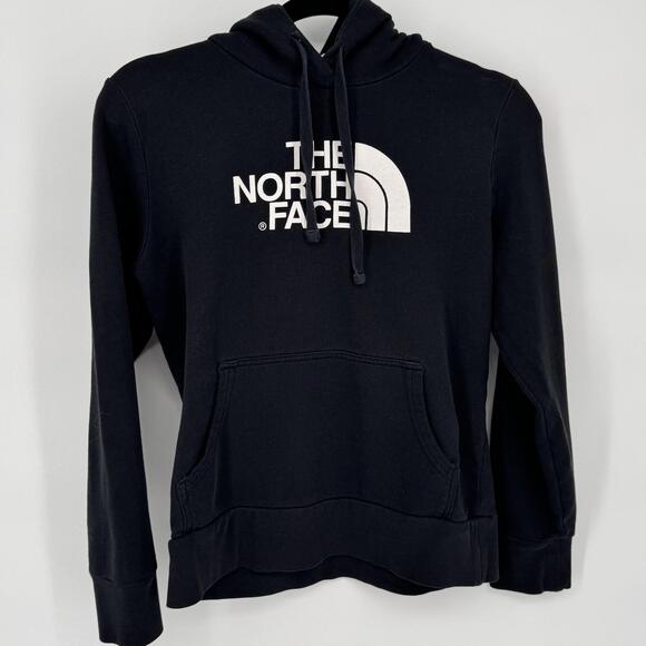 The North Face Hoodie Sweatshirt Womens Small Black Fleece Kangaroo Pocket - Picture 2 of 10